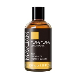 Ylang Ylang Essential Oil, MAYJAM 3.38FL.OZ Premium Quality Essential Oils for Diffusers for Home, 100ML Ylang Ylang Oil Scented Oil, Great for DIY Soap Candle Making
