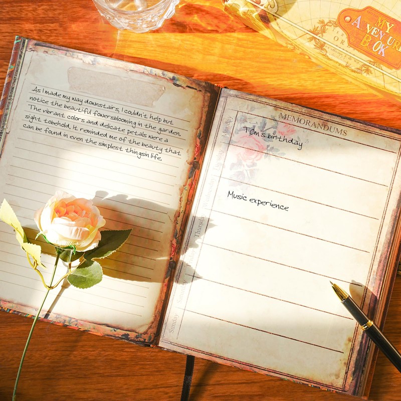 Phoenix Myth Embossed Scrapbook – 124-Page Retro-Style DIY Memory Photo