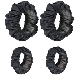 4pcs Baby Wheel Covers, Baby Wheel Covers, Stroller Wheel Protectors, Wheel Chair Protectors, Waterproof and Dirt Resistant Wheel Covers, Dustproof Accessories (Black)