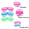 JNGTKL 12PCS Neon Glasses, Shutter Shades Glasses 80s 90s, Party