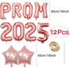 Prom 2025 Decorations 16"Prom 2025 Balloons Banner Star Foil Balloons