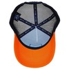 Bexxwell Trucker Cap Orange/Black with Logo Patch (Perfect Fit, Cap,