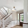 ALAISLYC 12 Inch Sandy White Farmhouse Pendant Lights Pendant Lights