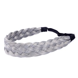 Gledola 5 Strands Synthetic Hair Braided Headband Hair Braided Headband (Steel Grey)