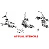 Wall Stencils Sycamore Branches 3 pc