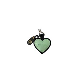 Flykitty Charming love heart keychain, Delicate love heart keychain for bag handbag charm, Valentine's day gift-Green