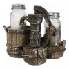 Ebros Gift Old Fashioned Water Pump With Horseshoes By Barrels