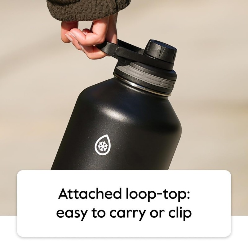 ThermoFlask Double Wall Vacuum Insulated Stainless Steel Water Bottle with