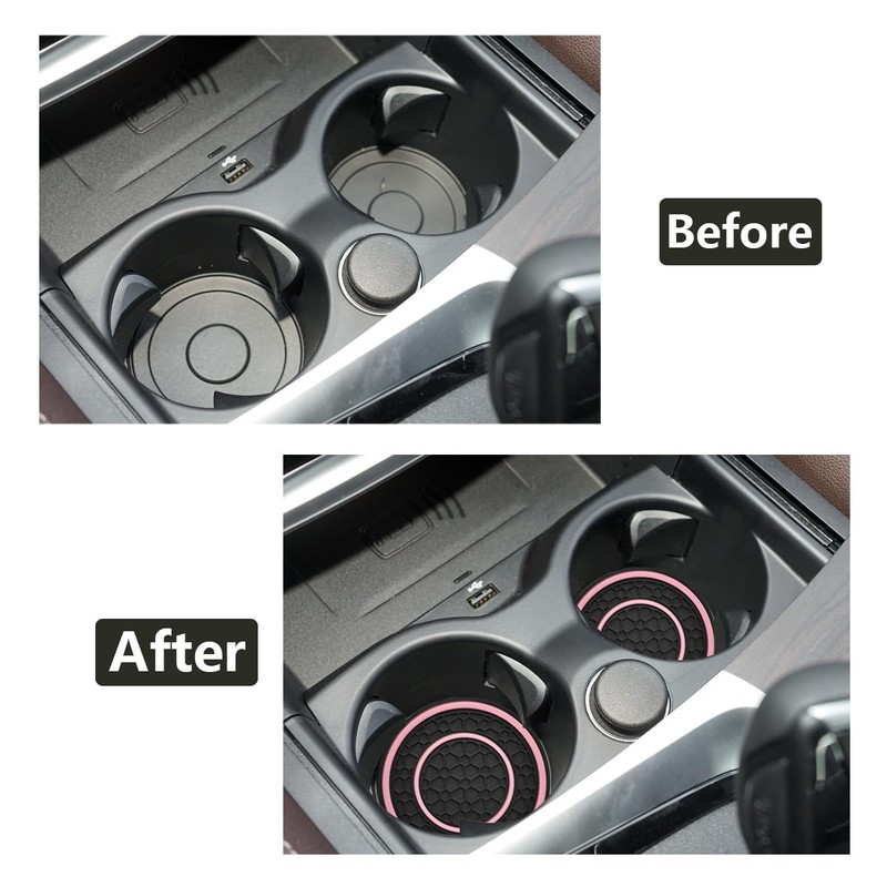 JUNAHAA Car Cup Coaster Universal Automotive Waterproof Non-Slip Cup Holders