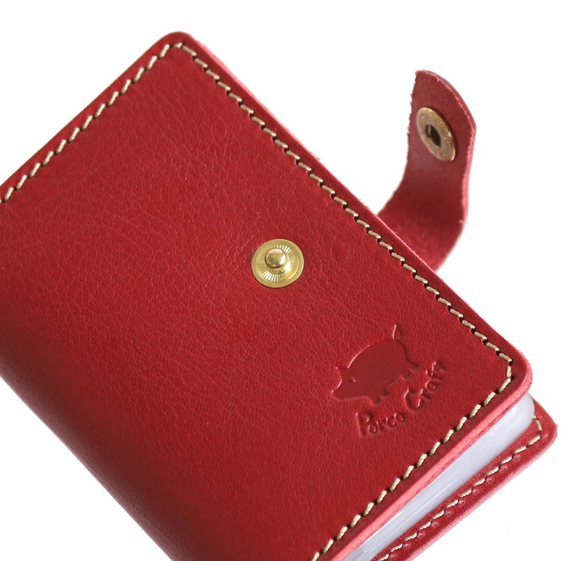 PORCO ROSSO Card Case Slim Genuine Leather Card Holder Leather