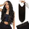 YoungSee Wire Extensions Brown Wire Hair Extensions Real Human Hair