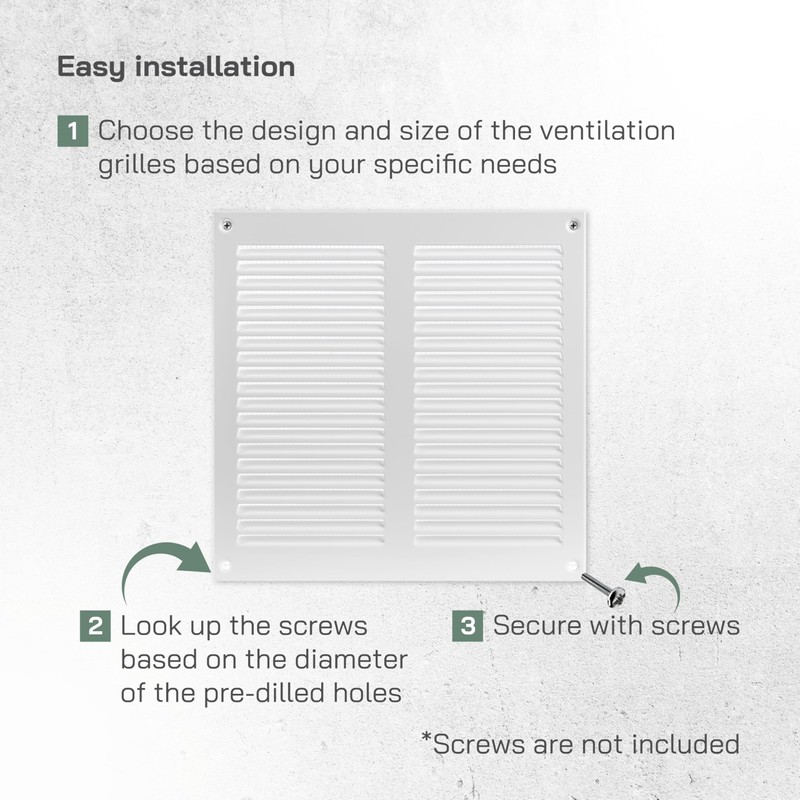 Vent Systems 200 x 200 mm / 8" x 8"