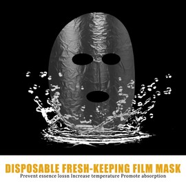 salbsever 200 Sheets Disposable Facial Sheet Mask Face Mask Facial Plastic Mask Set Transparent Moisturizing Face Disposable Face Thin Facial Plastic Wrap Retention for Skin Care & DIY Spa Mask