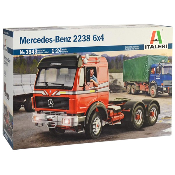 Italeri 3943 Plastic Model to Assemble Truck Mercedes Benz 2238 6X4 Model Kit 1:24 Scale