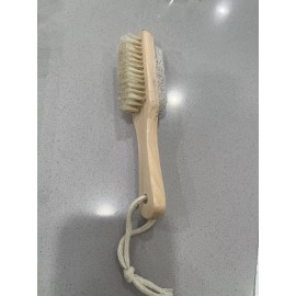 Unbranded Double Side Foot File and Brush New Wood