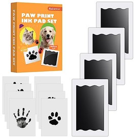 4 pcs FuÃabdruck Baby Nabance Pfotenabdruck set Hund Katze, Baby Fussabdruck set Clean Touch Fussabdruck Baby Handabdruck Baby Kontakt nicht mit Farbe fÃ¼r Baby Shower Geschenk fÃ¼r Haustiere Besitzer