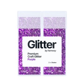 Purple Holographic Twin Pack Glitter, 2 x Chunky 130G/4.58OZ Craft Glitter Shakers, Craft Glitter for Resin, Metallic Iridescent Sequin Flake Bulk, Glitter for Makeup Body, Tumblers Glitter