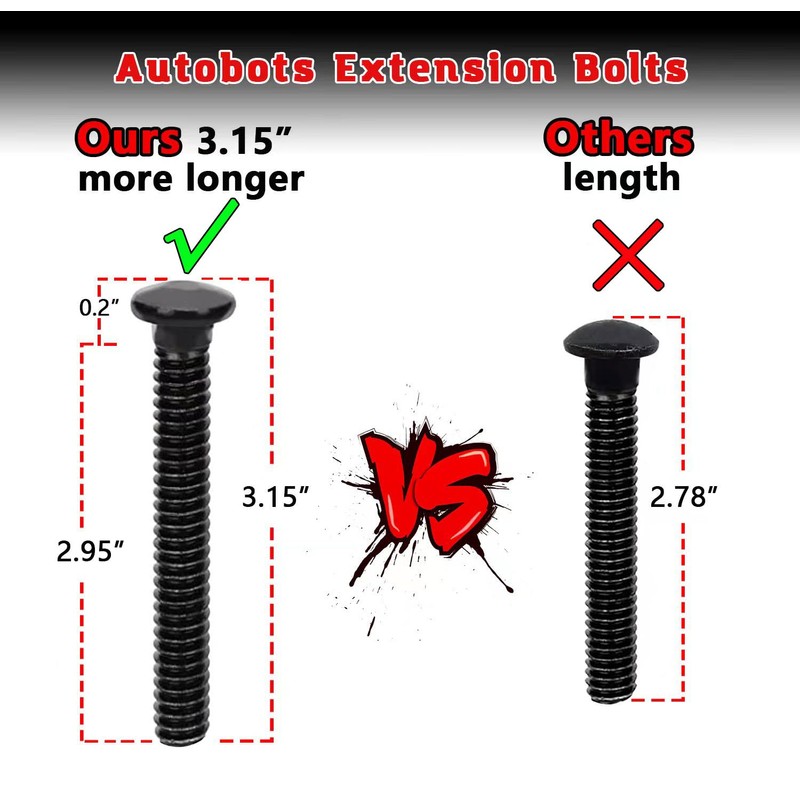 AUTOBOTS 1/2" Heavy Duty Bolt-On Forged D Ring, 12000Lbs Break