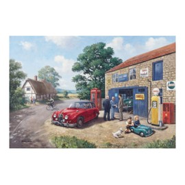 Classic British Car Jaguar Mk.II MkII Austin J40 Pedal Car Birthday Card