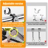 DOVORSY Tube Rod Hooks,Stainless Steel Adjustable J Hooks, for 0.71"-1.26"