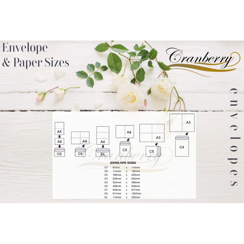 C5 White Envelopes x 50. Gummed 162mm x 229mm. Perfect