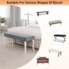 M METERXITY Dining Bench Cover,for 39.4 to 55" Length [Dark