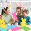48Pcs Easter Tableware Set Bunny Shape Paper Plates and Napkins