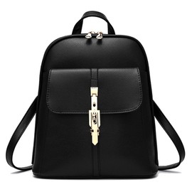 Lunar Berry 111 Backpack, Sack, Adult, Cute Backpack, Synthetic Leather, Large Capacity, Women's - black