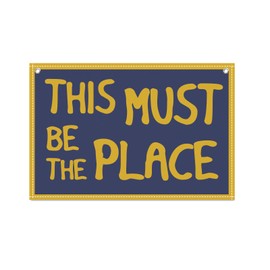 This Must Be The Place Canvas Banner Hanging Flag 20x30 Classroom Playroom Canvas Wall Decor