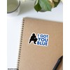 saiki I Got You Blue Sticker for Baseball Softball Catcher's