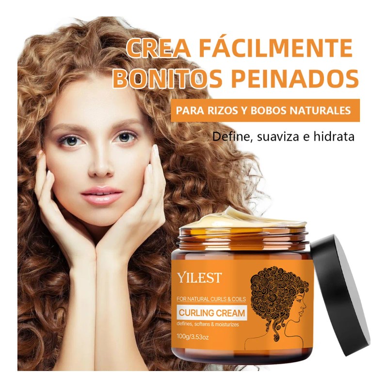 Rema Peinar Rizos Cabello Rizado Ondulado Suavizante