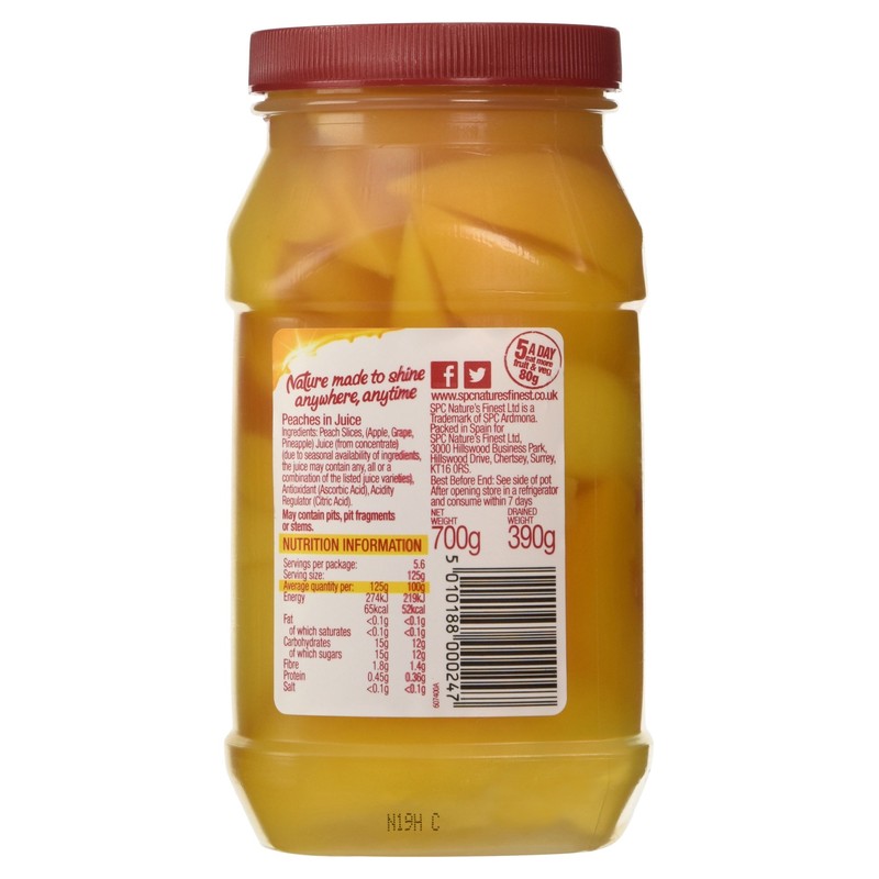 SPC Nature's Finest Peach Slices Juice, 700g