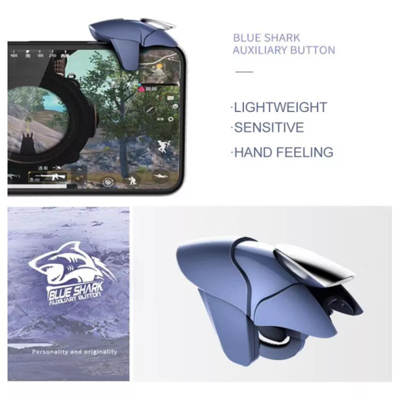 Blue Shark Gamepad Blue Shark Gatillos De Mando Disparador L1