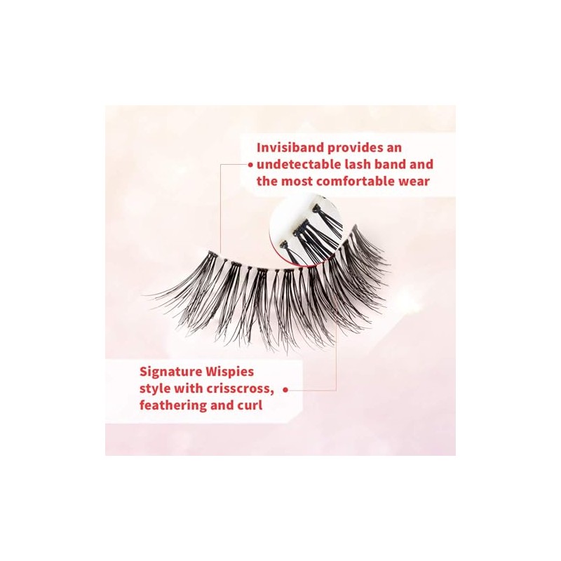 Ardell Wispies 113 Black, 6 Pairs x 1 Pack