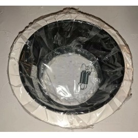 Emerald 6" White Ring Black Baffle Trim- P30W (6 Pack)