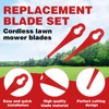100 Pcs Plastic Grass Trimmer Blades, Cordless Strimmer Blades 85