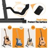 GLEAM Adjustable Folding Guitar Stand, A-shape, Fully Assembled - For
