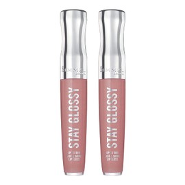 Rimmel Stay Glossy 6HR Lip Gloss, Blushing Belgraves, 0.18 Fl Oz (Pack of 2)
