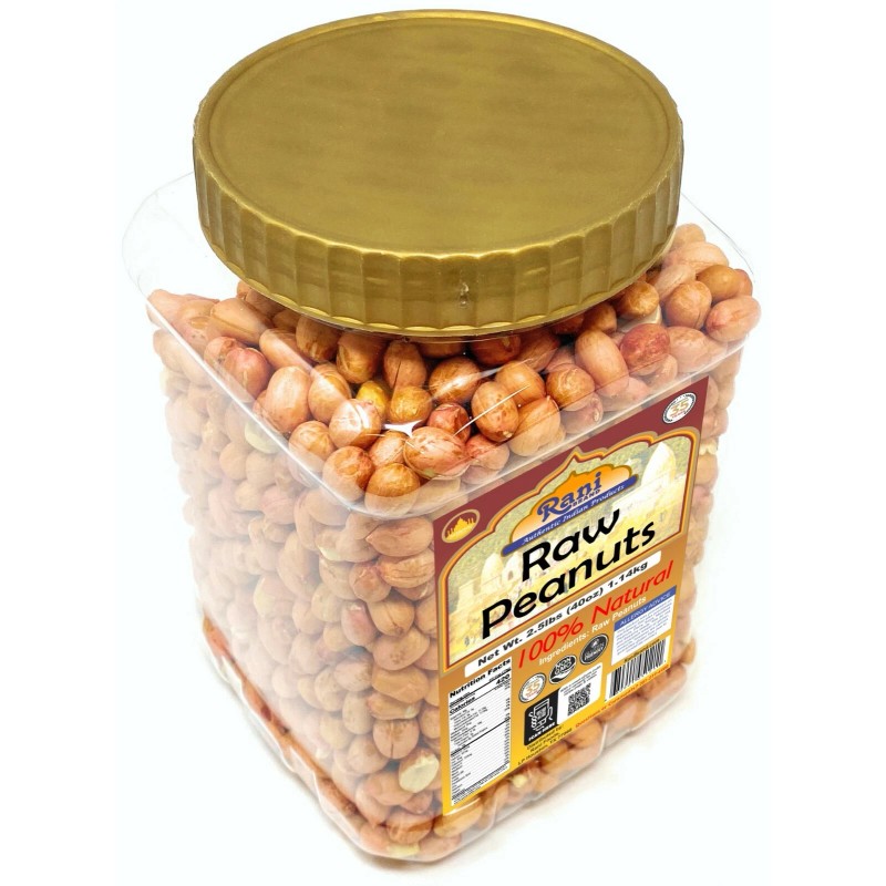 Rani Peanuts, Raw Whole With Skin (uncooked, unsalted) 40oz (2.5lbs)