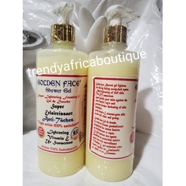 evob X 1 bottle Golden face shower gel. Triple action with vit. E. 500ml