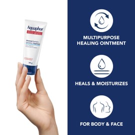 EUCERIN Aquaphor Multipurpose Healing Ointment for Extremely Dry, Cracked Skin (50g), Moisturizing Ointment and Hand Cream for Use After Hand Sanitizer or Hand Soap