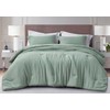 Chezmoi Collection Calvin 3-Piece Jacquard Comforter Set Oversized King Size,