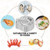 Maxdot Pack of 200 Aluminum Foil Clam Shells 3.7 x