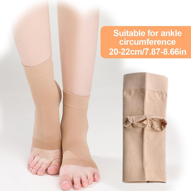 IKOPFLN 1 Paar Knöchelbandage Gel Heel Socken Knöchelschutz Fußgelenkbandage Ferse
