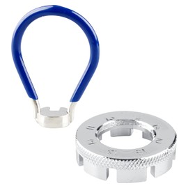 Bojueshaw 2pcs Bike Spoke Wrench Kit,Bicycle Wheel Spoke Truing Tool,6 in 1 Bike Spanner Spoke Tool for Adjust Cycling Wheel Tension