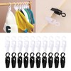 10 Pieces Hanging Laundry Hooks Clip Plastic Swivel Hanging Towel