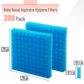 Mr. Pen- Baby Nasal Aspirator Hygiene Filters, 200 Pack, Nasal Aspirator Filters for Baby, Nasal Suction Filters for Babies, Nose Aspirator Filters for Babies, Nose Suctioners Filters for Babies