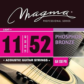 Magma Acoustic Guitar Strings Medium Light Gauge Phosphor Bronze Set.011 - .052 (GA130PB) 1 Set
