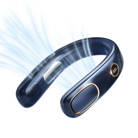 Noiclub Portable Neck Fan Personal Bladeless Hands Free 6000mah Neck Fan Air Conditioner Cooling Neck Cooler Wearable Fan Around Your Neck Rechargeable Blow Cold Gift Women Men Travel Essentials