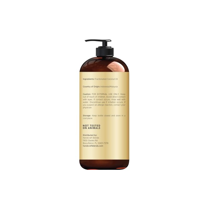 Handcraft Blends - Aceite de Coco Fraccionado 100% Puro 16